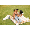microfiber beach blanket - black stripes by geometry house
