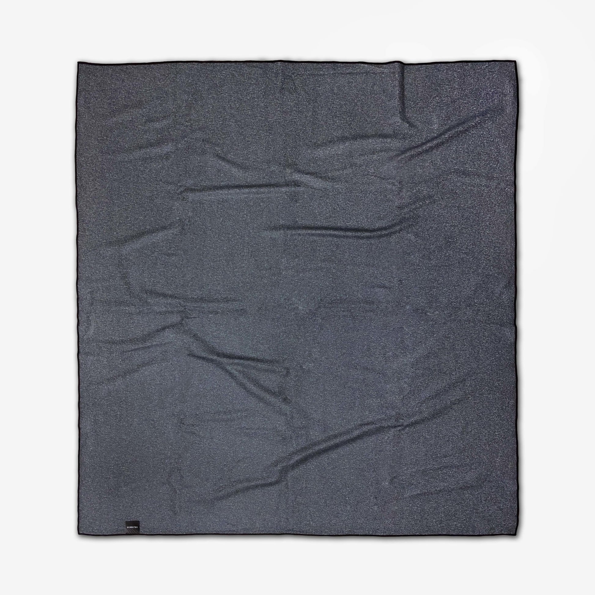 microfiber beach blanket - black stripes by geometry house