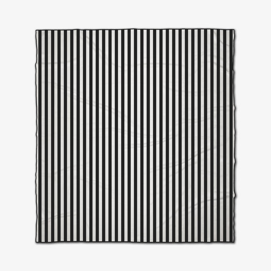 microfiber beach blanket - black stripes by geometry house