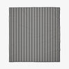 microfiber beach blanket - black stripes by geometry house