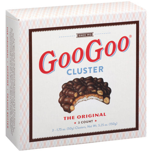 candy - original goo goo cluster - 3 count by redstone foods inc