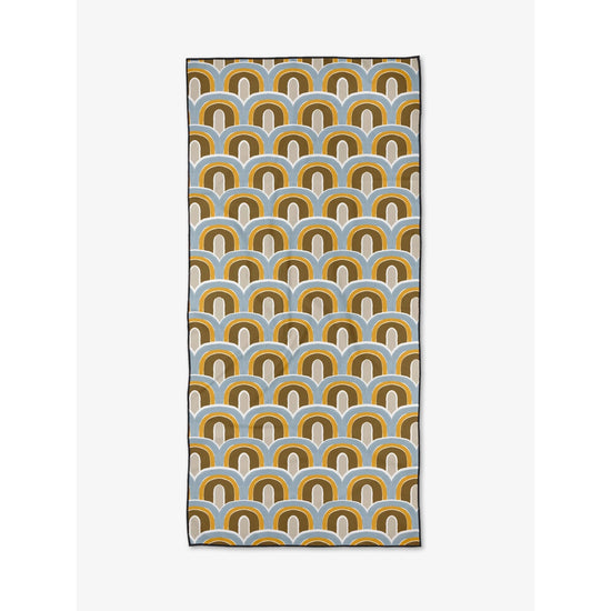 microfiber beach towel - rained on by geometry house