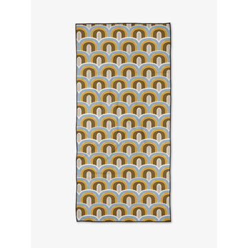 microfiber beach towel - rained on by geometry house