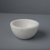 bowl - white marble - small by be home