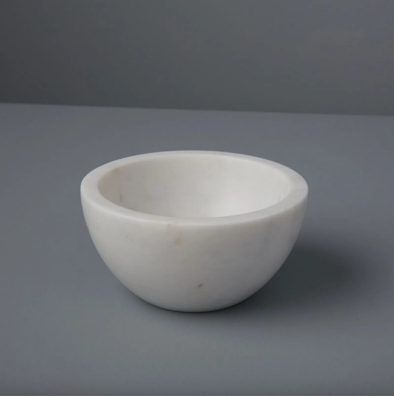 bowl - white marble - small by be home