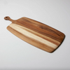 cutting board - acacia wood - tapered w/ rounded handle by be home