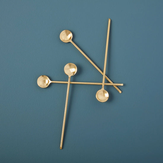 spoon - thin gold - 6.75" long by be home