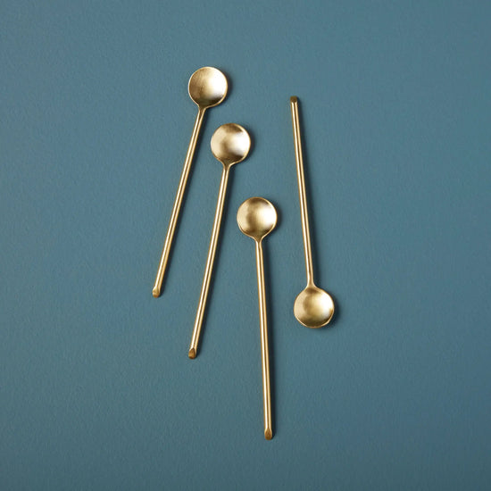 spoon - thin gold - 4.75" short by be home