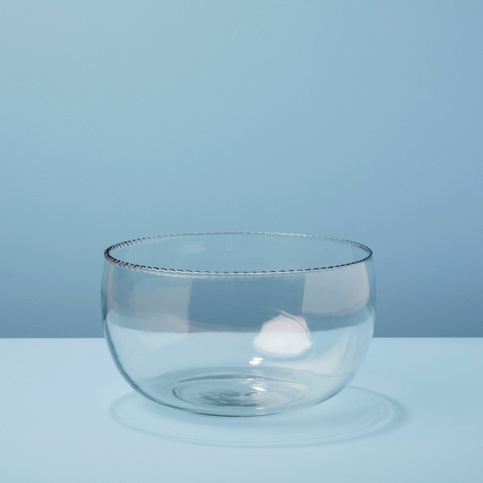 glass bowl - "ruffle" by be home