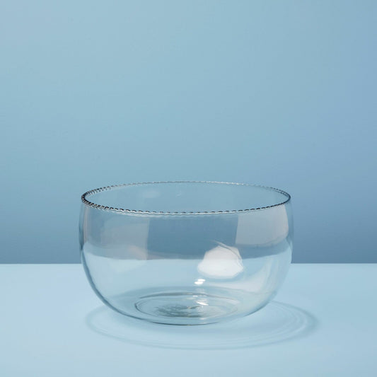 glass bowl - "ruffle" by be home