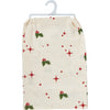tea towel - vintage cream - be jolly or leave by primitives by kathy
