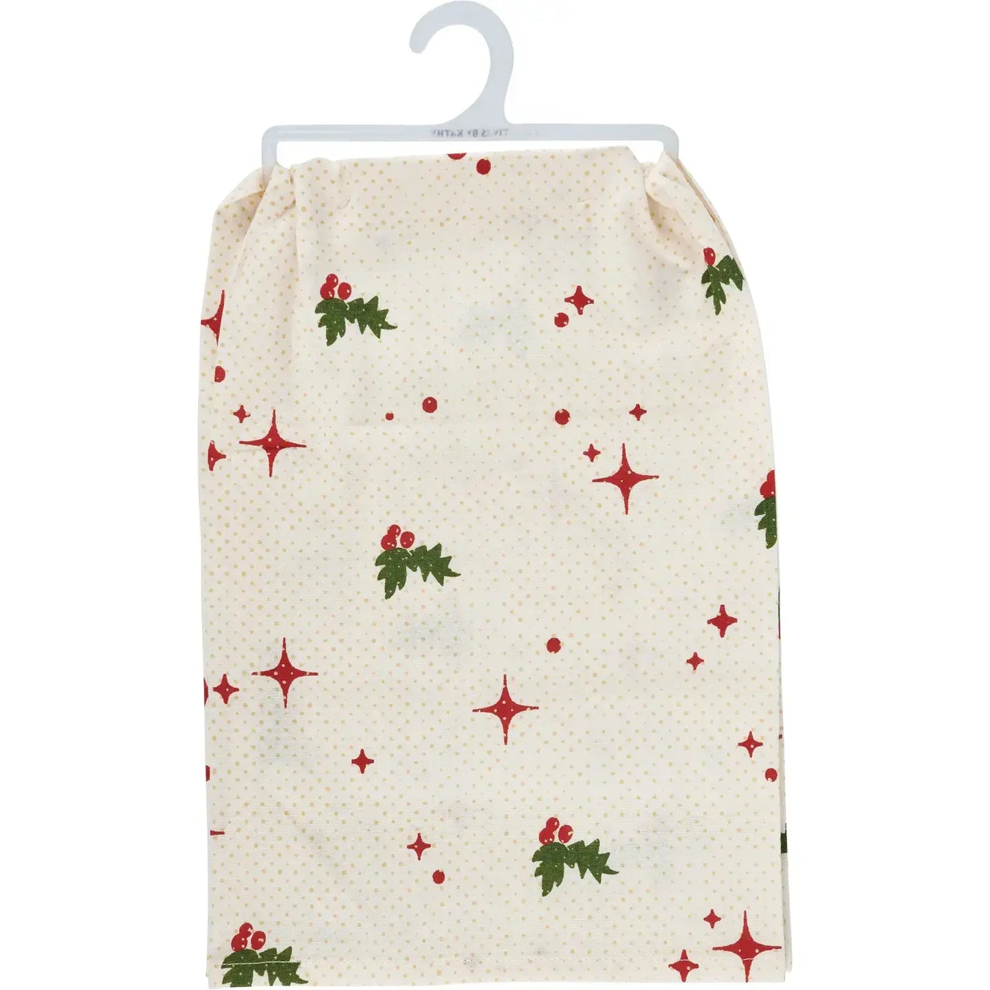 tea towel - vintage cream - be jolly or leave by primitives by kathy