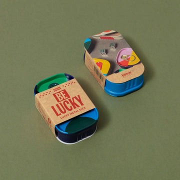 tinned goods - metal dice - be lucky by block design