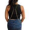 body chain - beaded brass by baizaar