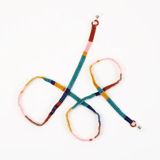 eyeglass cord - beaded color block by altiplano