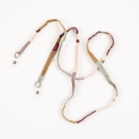eyeglass cord - beaded color block by altiplano