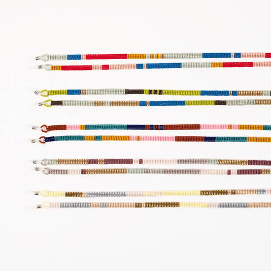 eyeglass cord - beaded color block by altiplano