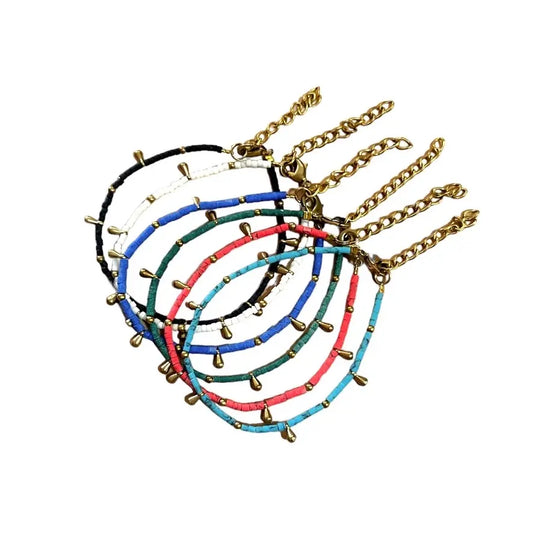 bracelet - beaded dew drop by baizaar
