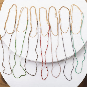 necklace - beaded color pop by baizaar