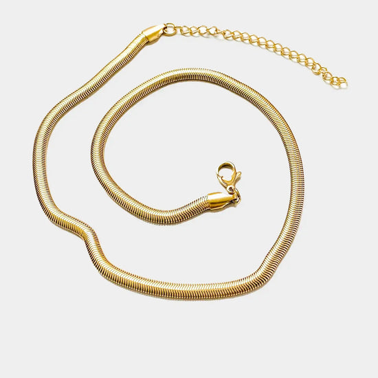 necklace - herringbone 17" - 18kgp by peter and june