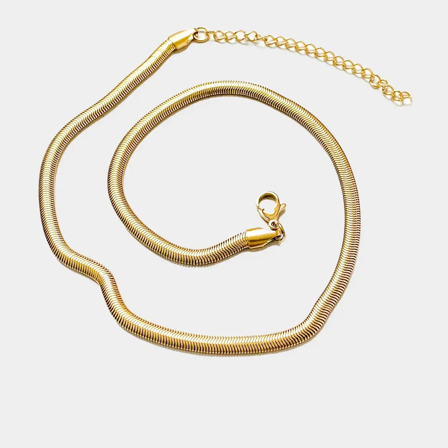 necklace - herringbone 17" - 18kgp by peter and june