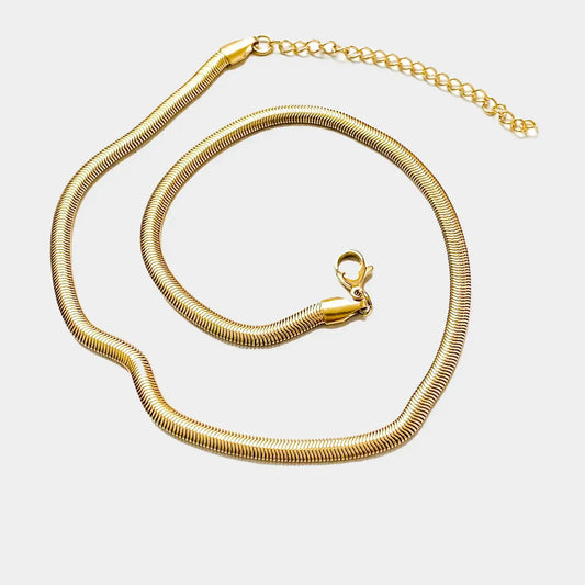 necklace - herringbone 17" - 18kgp by peter and june
