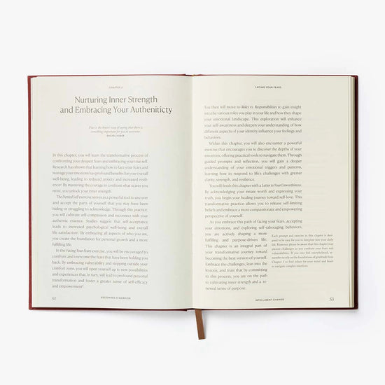 book - journal - becoming a warrior - personal growth workbook by intelligent change