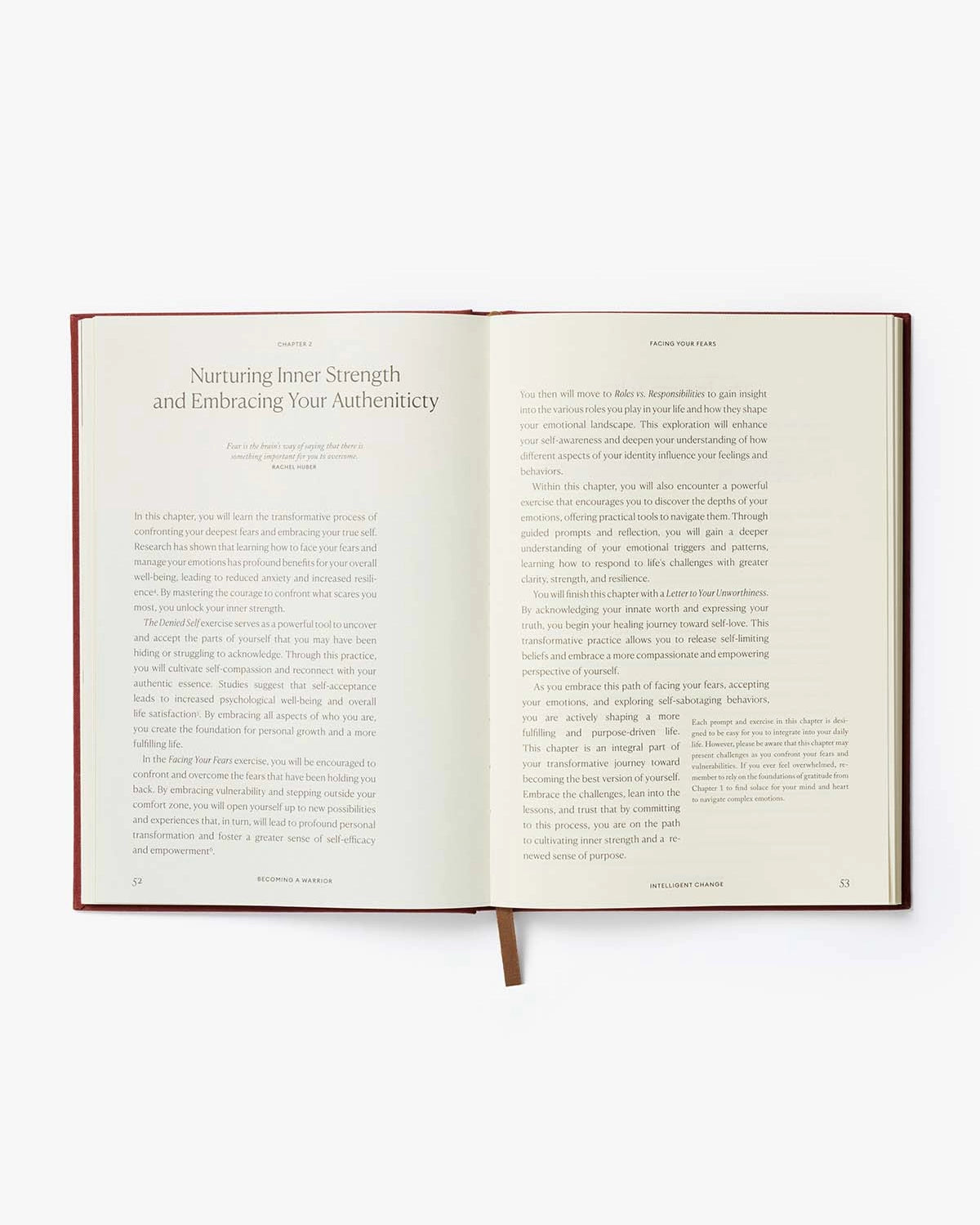 book - journal - becoming a warrior - personal growth workbook by intelligent change