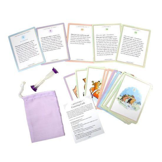 centering card set - bedtime by eeboo
