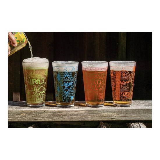 pint glass - beer origins by well told
