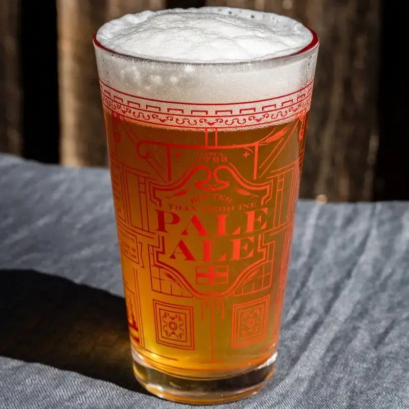 pint glass - beer origins by well told
