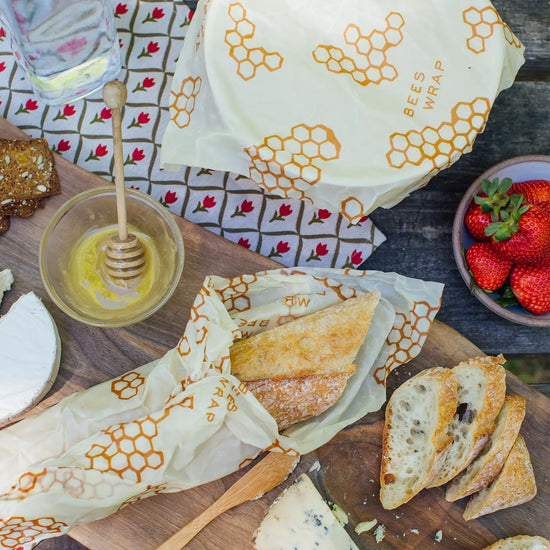 bee's wrap - honeycomb print - bread by bee's wrap