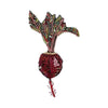 brooch pin - beet by trovelore