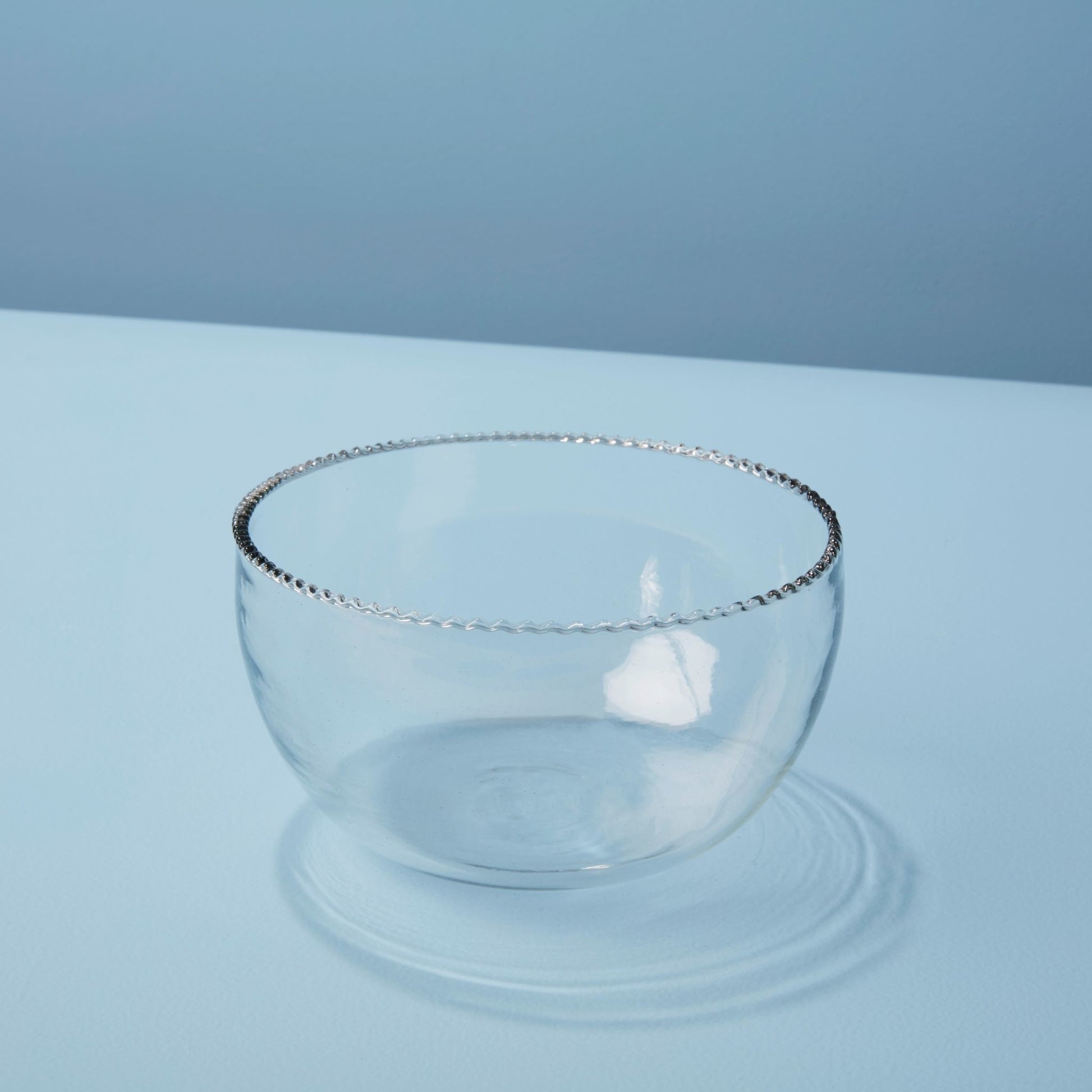 glass bowl - "ruffle" by be home