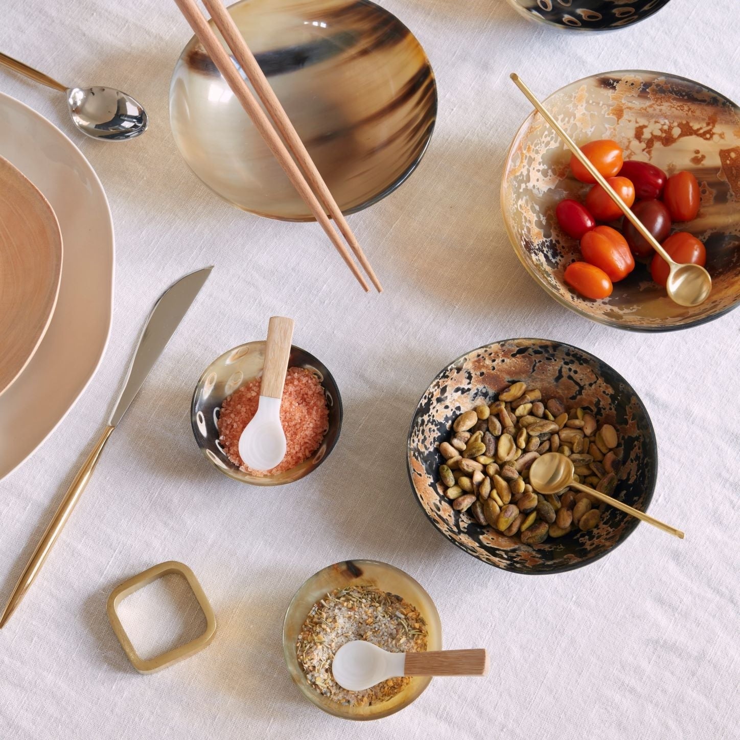 spoon - thin gold - 6.75" long by be home