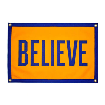 banner - camp flag - believe by oxford pennant