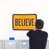 banner - camp flag - believe by oxford pennant