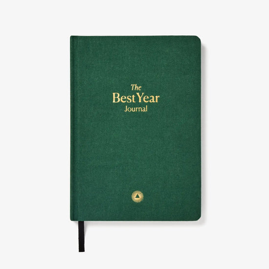 book - journal - best year - 12-month planner - green by intelligent change