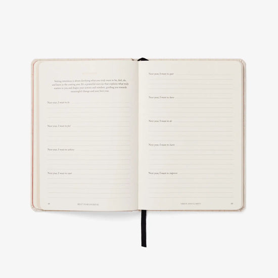 book - journal - best year - 12-month planner - green by intelligent change