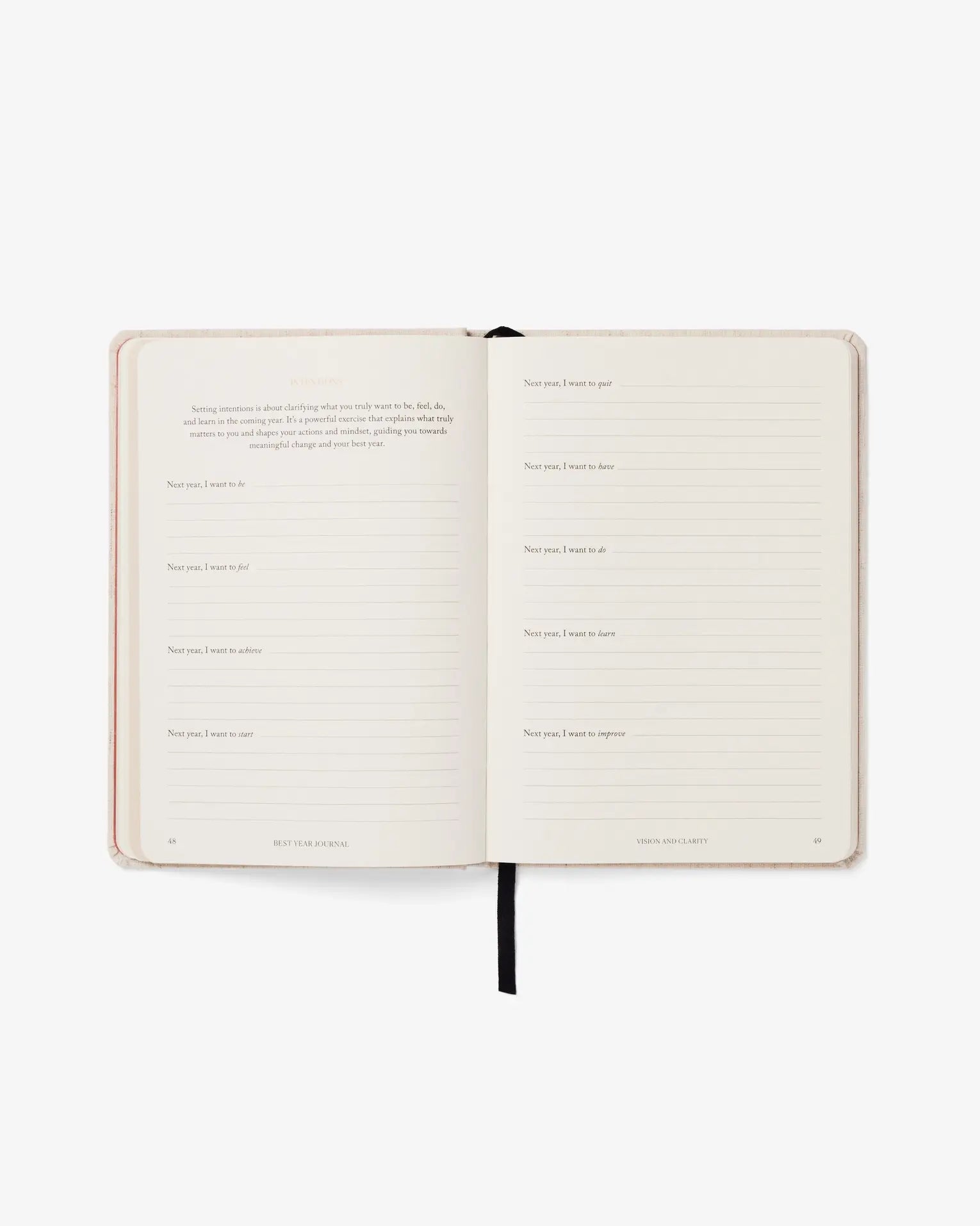 book - journal - best year - 12-month planner - green by intelligent change