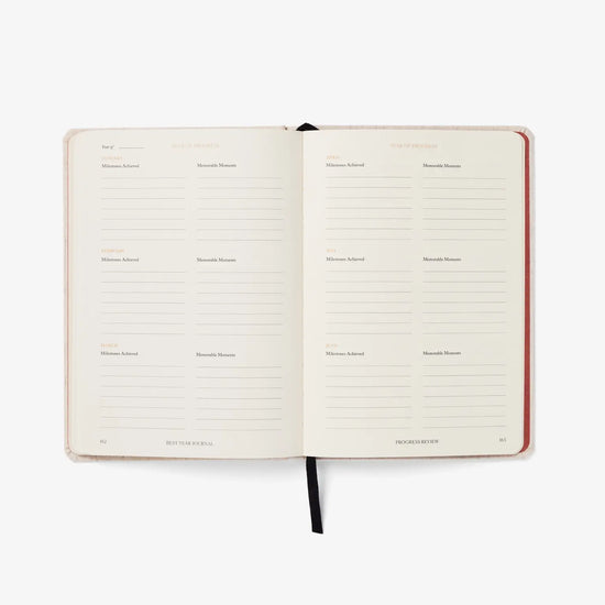 book - journal - best year - 12-month planner - green by intelligent change