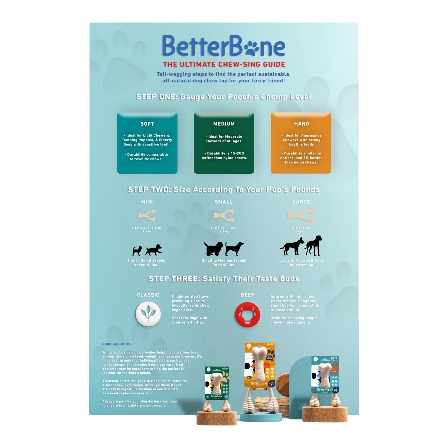 dog toy - betterbone medium durable - beef flavor by betterbone natural dog chews