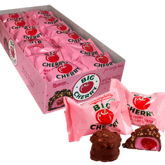 candy - big cherry - milk chocolate & peanuts by redstone foods inc