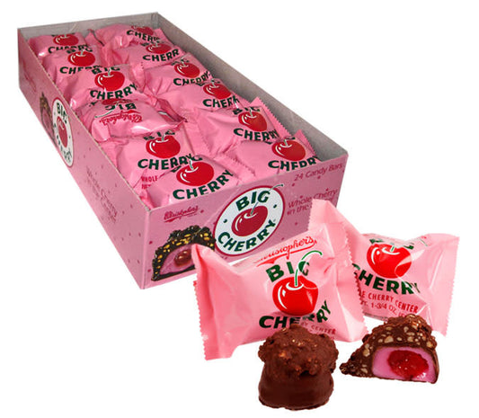candy - big cherry - milk chocolate & peanuts by redstone foods inc