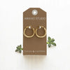 earrings - big chunky hoops - gold by amano studio