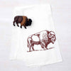 tea towel - flour sack - bison by counter couture