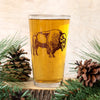 pint glass - bison by counter couture
