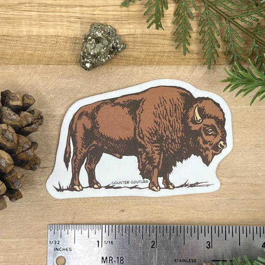 sticker - vinyl - bison/buffalo by counter couture