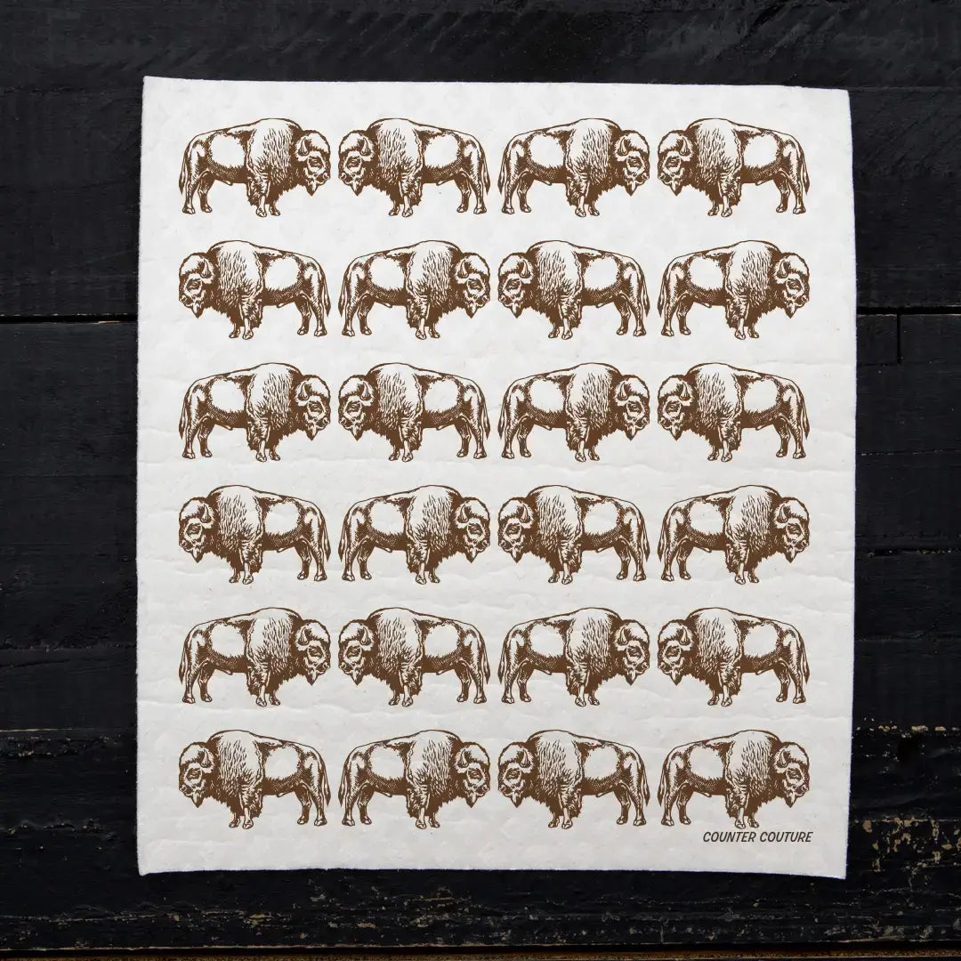 swedish dishcloth - bison by counter couture