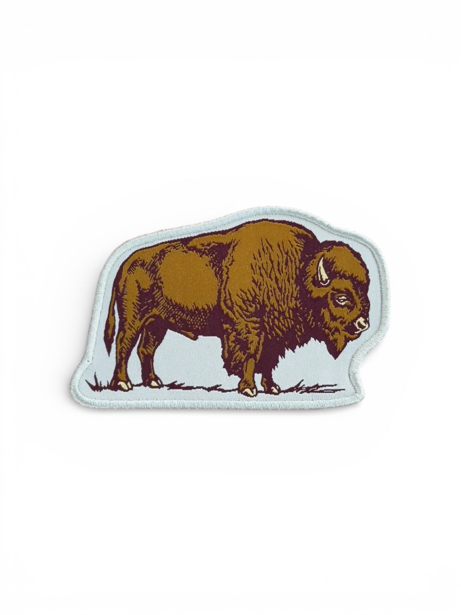 patch - iron-on woven - bison by counter couture
